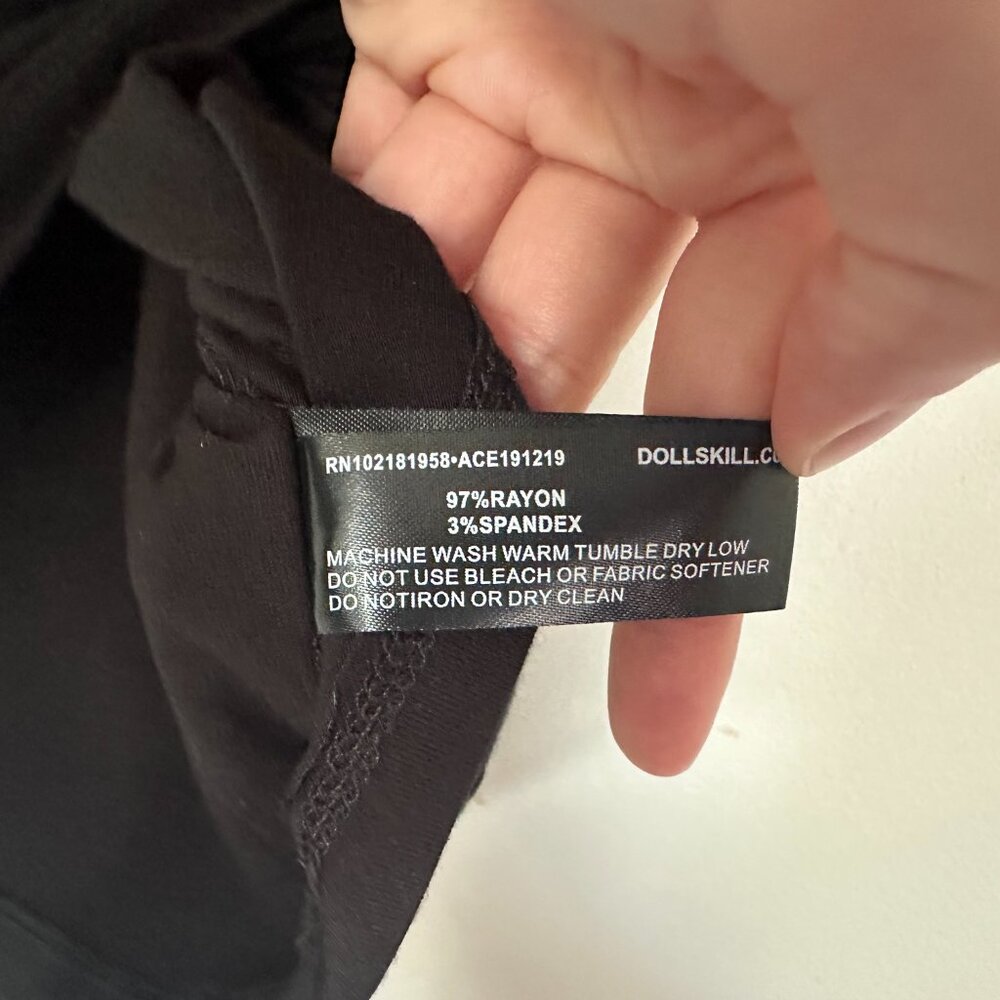 Dolls Kill Club Exx NWOT Let's Play House Heaven Rave Reflective Tee Large - Picture 4 of 5